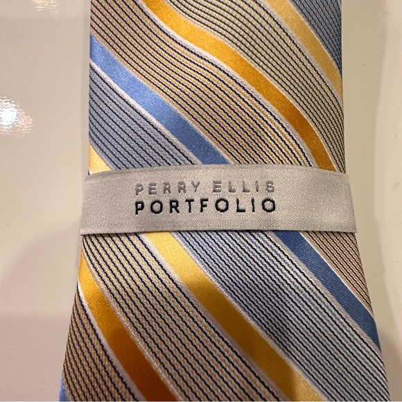 Perry Ellis Men’s Dress Tie Multi Color - Picture 4 of 5